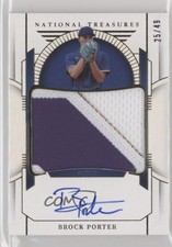 2024 Panini National Treasures Gold 25/49 Brock Porter #PMS-BP Auto sc2