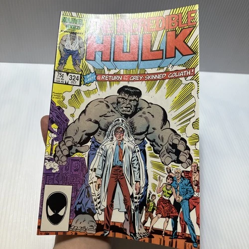 Fine Vintage Incredible Hulk #324 Return Grey Hulk! 1986 Marvel