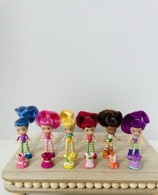 Complete Set of 3  Strawberry Shortcake Brushable Dolls Figure Lot & Dresses