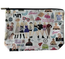Taylor Swift Make-Up Travel Bag with Zip Closure Size 10"x7"x2" New in Package