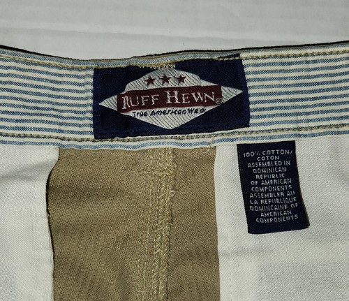Pantalones de pana plisados tallados con volantes de colección para hombre 33 X 30 beige tostado Y2k Preppy Academia - Imagen 4 de 5