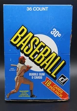 1981 Donruss Baseball Wax Empty Display Box