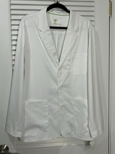 Healing Hands The White Coat Women  s L White Medical Lab Coat Minimalist