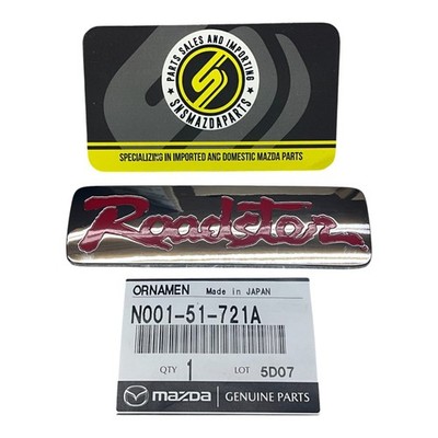 一点物 80s〜90s MAZDA MA-1 企業ロゴJKT 90-97 Mazda Miata MX5 OEM JDM Finish Panel Red Roadster Emblem