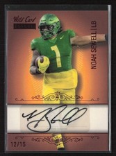 2023 Wild Card Matte Cracker Barrel Red Foil Autograph #CBB-A Noah Sewell 12/15