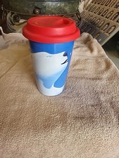 Ancienne tasse en porcelaine ours polaire Coca-Cola Gibson 12 oz très bon état