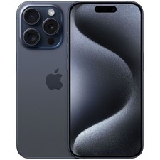 APPLE iPhone 15 Pro 128 Go Titane Bleu Reconditionné Très bon état