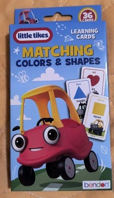Little Tikes Matching Shapes and Colors Learning Cards (36 Ct) New Free Shipping