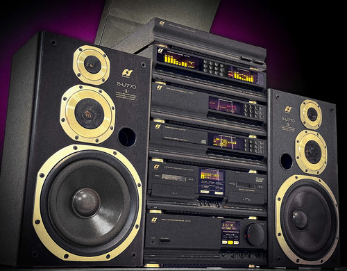 SANSUI A-E770 GOLD ๐RaRe๐ Flagship Stereo Component System - Picture 2 of 9