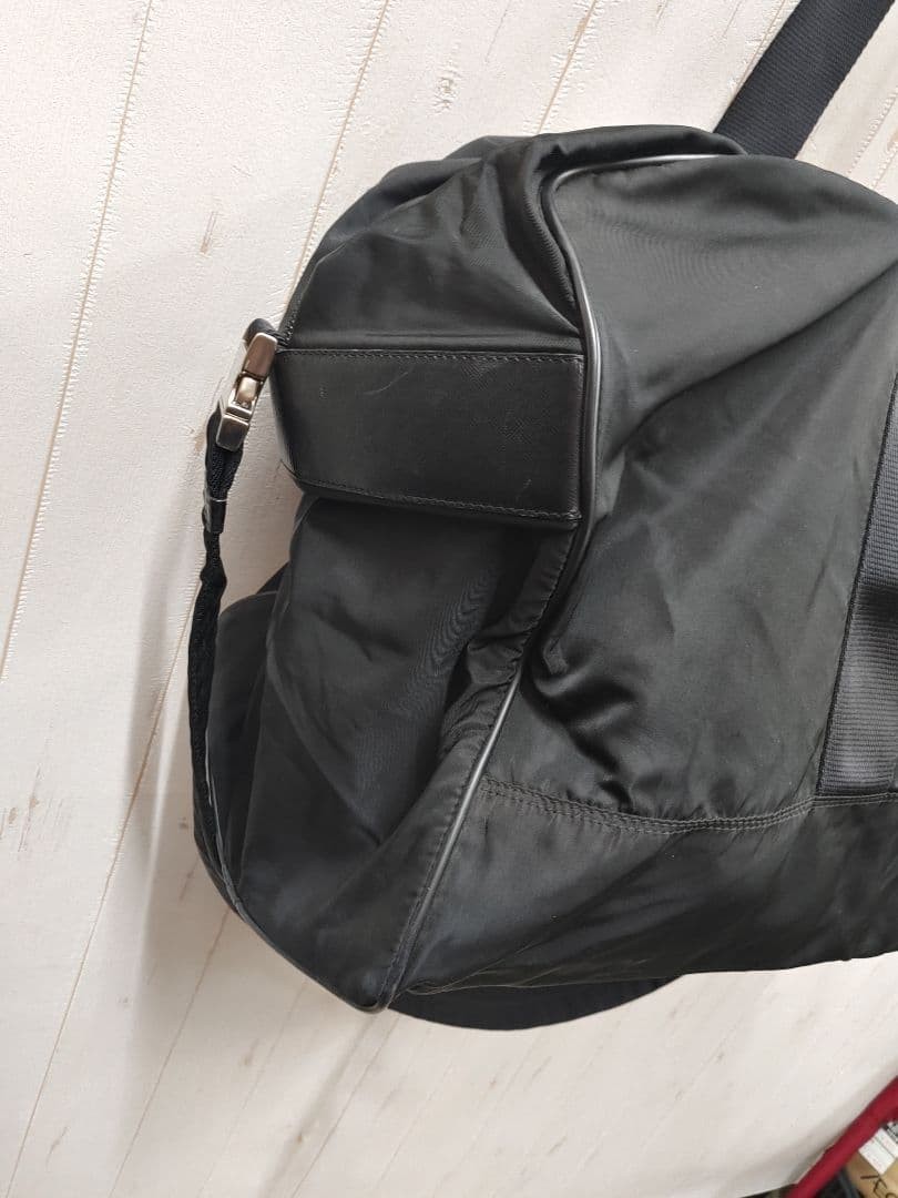 90s 00s PRADA 2WAY Boston Bag Black Large Capacity thumbnail 4