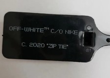 FREE SHIPPING "The Ten" ZIP TIE TAG Black Replacement Nike x Off-White