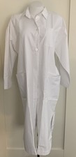 White Sister Lab Coat White Size 14 Large Pockets Quality Workwear