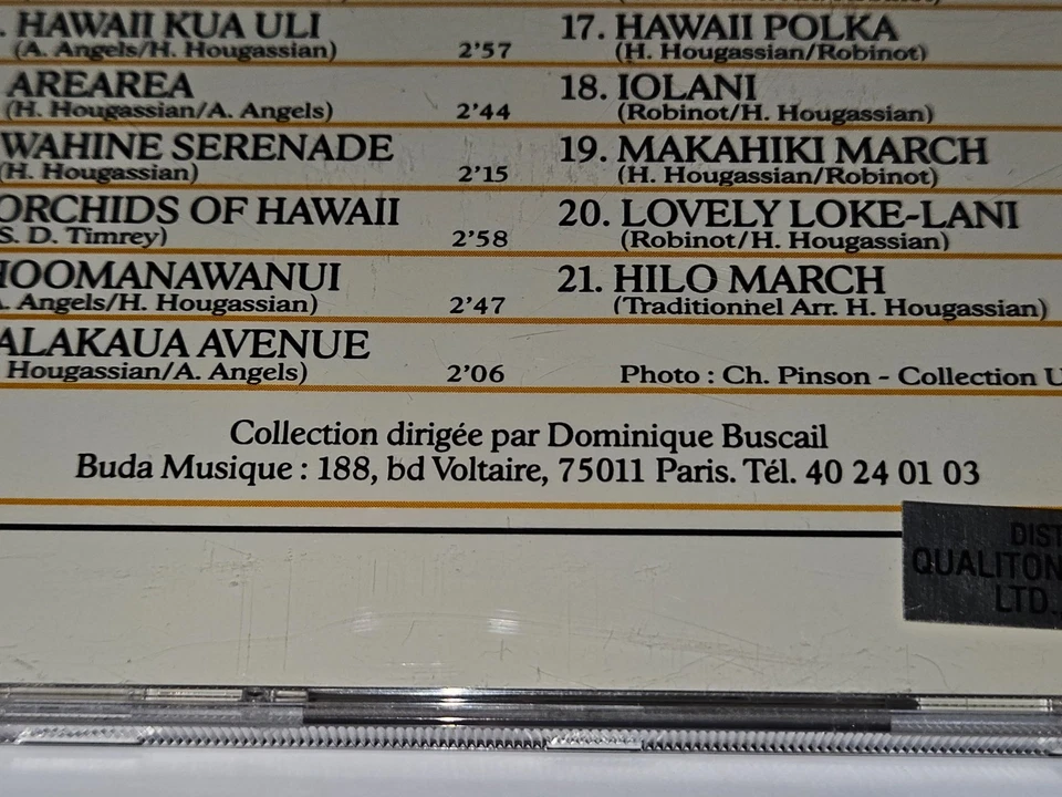 Harry Kalapana "Guitares Hawaiennes" CD 21 Songs Buda Records *Free Shipping* — 第 4/4 张图片