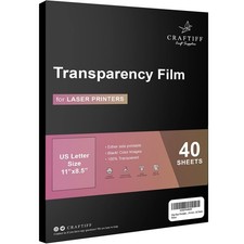 Ohp Clear Printable Transparency Film 8.5 x 11 Inches for Overhead Projectors...