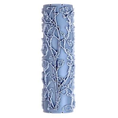 Twining Bloom Vines Clay Texture Roller (4'') - Seamless Meadow Set #01 - Embo...
