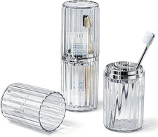 Estuche De Viaje Para Cepillo De Dientes Portatil Con Contenedor Pasta Bano