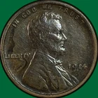 1914 Lincoln Wheat Cent Almost Uncirculated AU Coin #38147