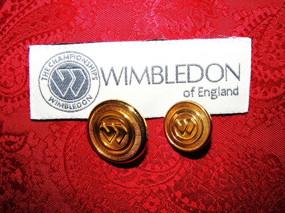 THE CHAMPIONSHIPS WIMBLEDON ENGLAND DB W LOGO GOLD REPLACEMENT BLAZER BUTTON SET - Image 2 of 4