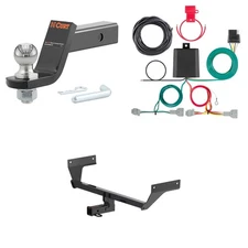 CURT Tow Package 2in Trailer Hitch, Wiring, #45056 Ball Mount Pin & Clip, 13471