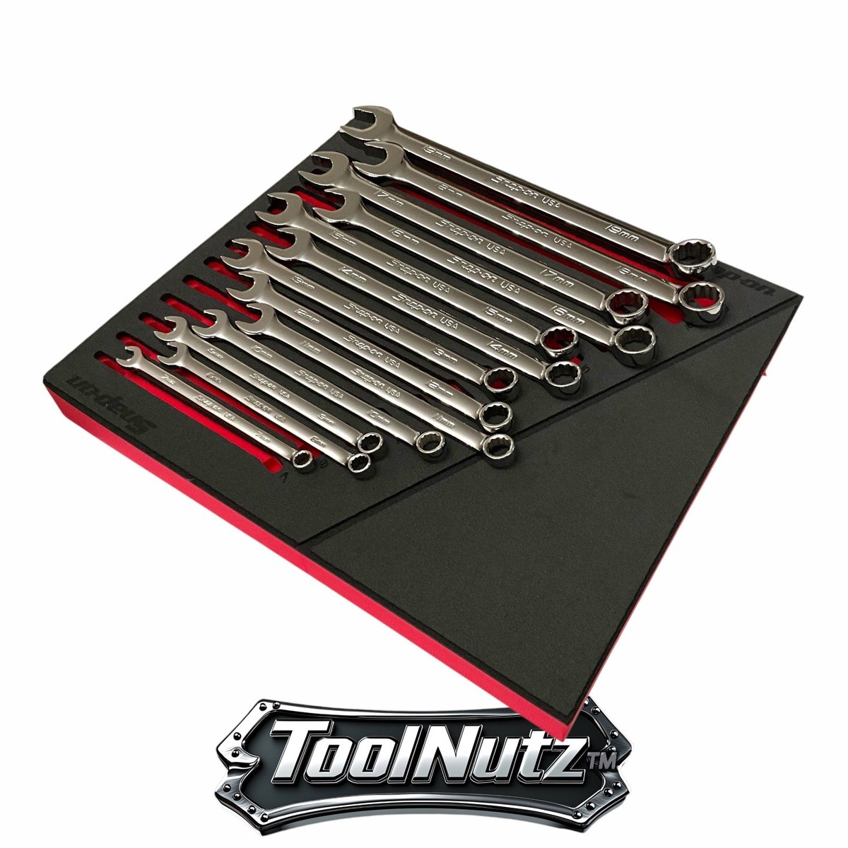 Snap-on 13 PC 12-point Metric Flank Drive Plus Combo Wrench