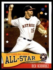 2017 Nick Hernandez Choice MiLB Rookie Card Carolina League All-stars