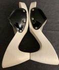 Dr Scholl’s Original Diva Black White Patent Leather Wood Shoes Women’s Size 6 — photo 4