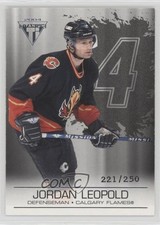 2003 Pacific Private Stock Titanium Retail Jersey Number /250 Jordan Leopold ms9