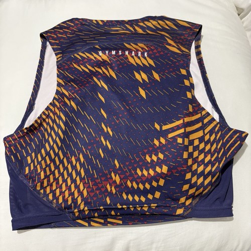 Gymshark Sports Crop Tank Top Women’s Size Small Neptune Purple - Picture 5 of 8