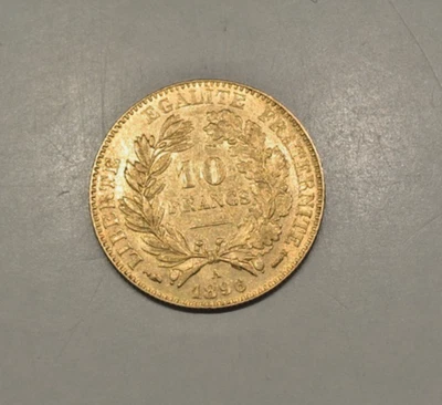10 FRANCS OR CERES 1896 A superbe monnaie RARE petit tirage - Photo 1/2