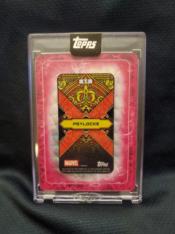2025 Topps Marvel Mint Psylocke Gambits Deck Playing Card /99 - Image 2 of 2