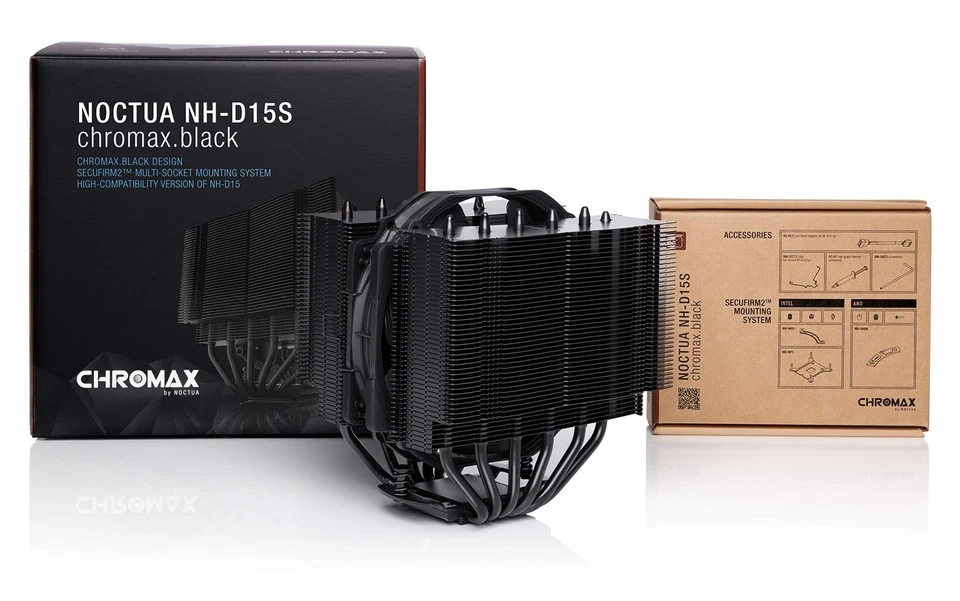 NH-D15S chromax.Black, Premium Dual-Tower CPU Cooler with NF-A15 PWM 140mm Fa... - Image 4 of 4