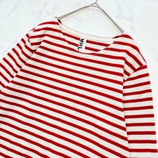 MHL Margaret Howell Border Cotton Tunic Dress Red M Used