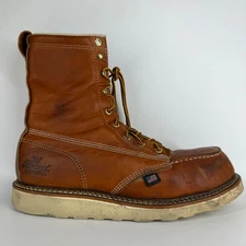 Thorogood 804-4208 Men's 8" Leather Moc Steel Safety Toe Work Boots Size 10.5 D