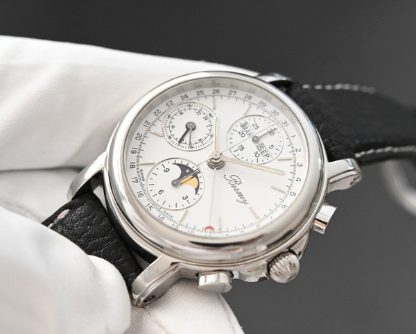 Berney Vollkalender Mondphase Valjoux ETA 7751, Schweizer Chronograph 72 88 90