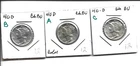 1940D MERCURY DIMES CH BU UNUSUAL PREE WAR DATE