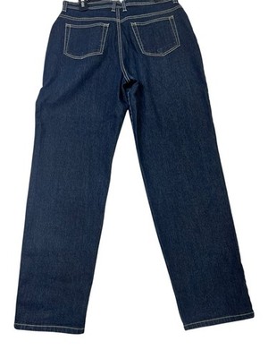 Gloria Vanderbilt Jeans Womens 12 Dark Wash Straight Leg Stretch Denim