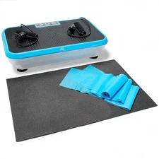 Powerfit Elite Vibration Plate Exercise Machine w/ Loop Resistance Bands Smart