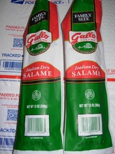 2 - PACKS GALLO ITALIAN SALAMI DRY SALAME "Family Size" 13 Oz Each Fast & Fresh