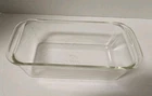 PYREX 1960's Vintage 213 Clear Glass Loaf Pan - 8.5 x 4.5 x 2.5 inch Baking Dish