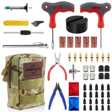 AUTO REIFENREPARATUR SET PKW PANNENSET 72 TEILE VULKANISIER FLICKZEUG + ZANGE