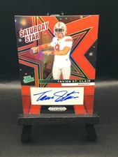 2025 Prizm Draft Picks Tavien St. Clair #SSS-TSC Saturday Star Auto – Red /399