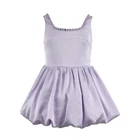 NWT Lola + The Boys Lavender Pastel Gems Bubble Dress Built-In Shorts Size 8