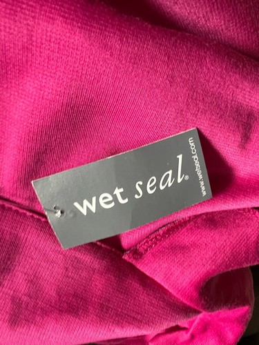 Wet Seal USA Made Women HotPink Pocketed Long Sleeve OneButton Blazer Jacket M - Picture 7 of 7
