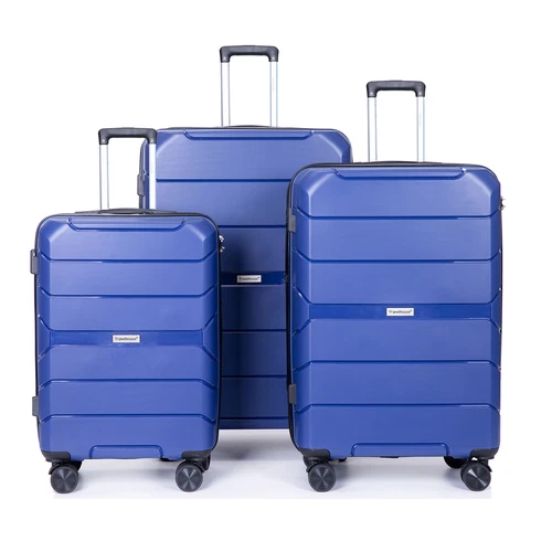 Hardside 3 Pcs Light PP Spinner Suitcase Luggage Set With TSA Lock Silent Wheels - Picture 1 of 72