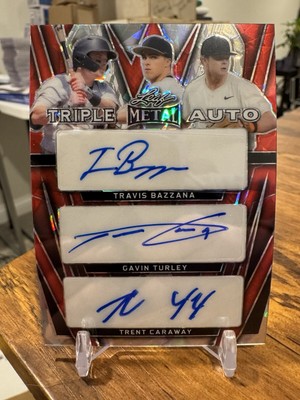 2024 Leaf Metal Baseball Travis Bazzana Gavin Turley Trent Caraway 