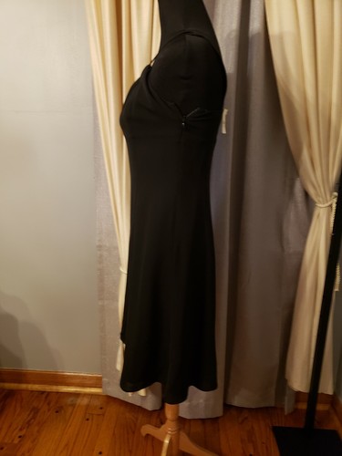LOFT Size 2 Sleeveless Black A Line Dress Flare Side Zipper 100% Silk Lined NWT - Picture 8 of 12