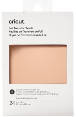 ''Cricutfolie Transferblätter ROSÉGOLD zum Machen & Erkunden - 24 Blatt 4'''' x 6''