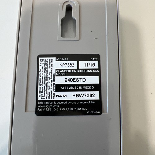 Genuine Chamberlain 940ESTD Garage Opener Keypad Same as Liftmaster 877LM - Picture 4 of 9