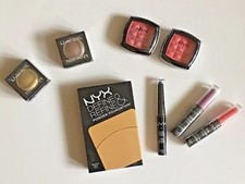 NYX Beauty LOT 8 PIECE MIXED MAKEUP COSMETICS Foundation Blush Eye Shadows Dr