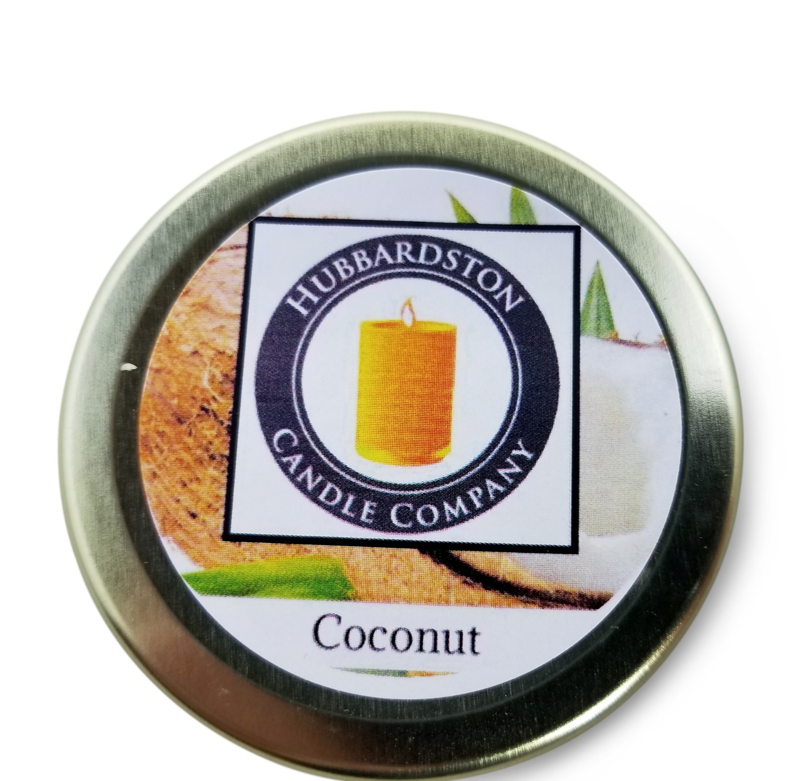 Coconut Scented 100 Percent  Beeswax Jar Candle, 12 oz 